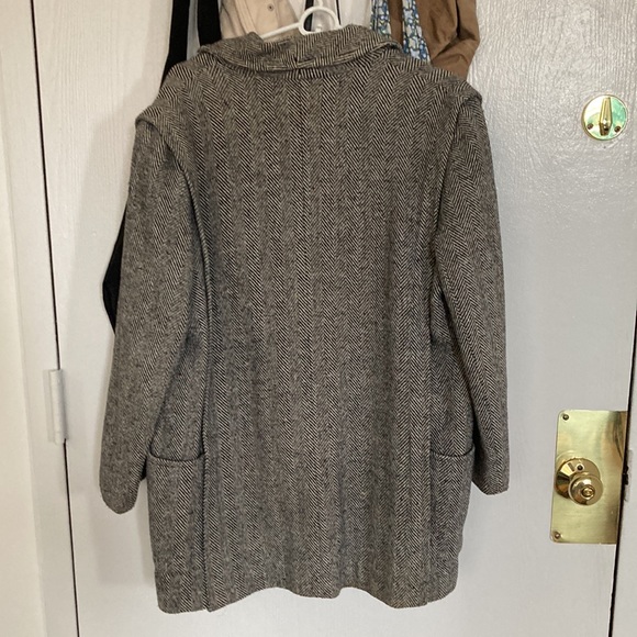 Vintage Miss New Yorker herringbone coat - Picture 2 of 4